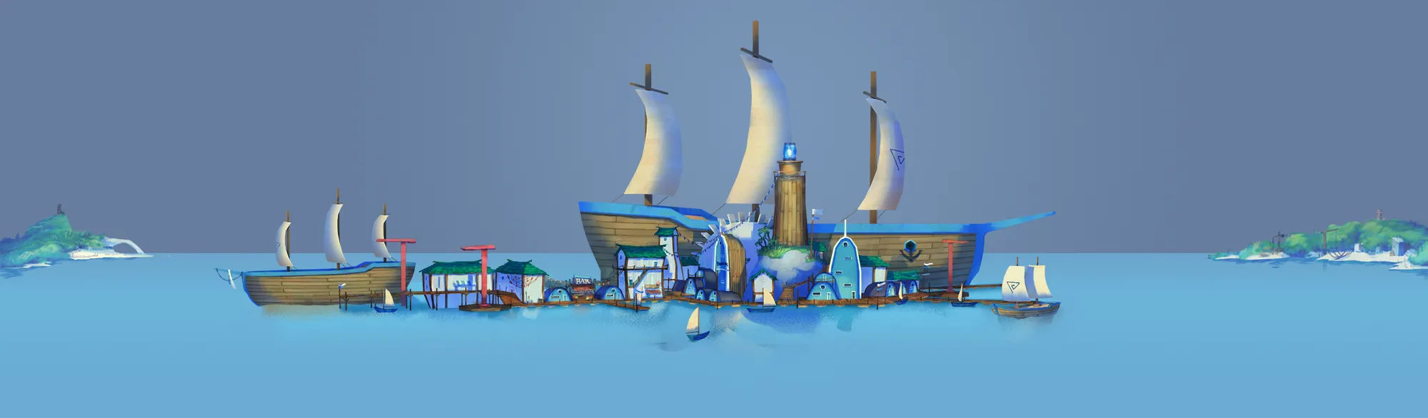 VR Tribes - Sea Village render 
